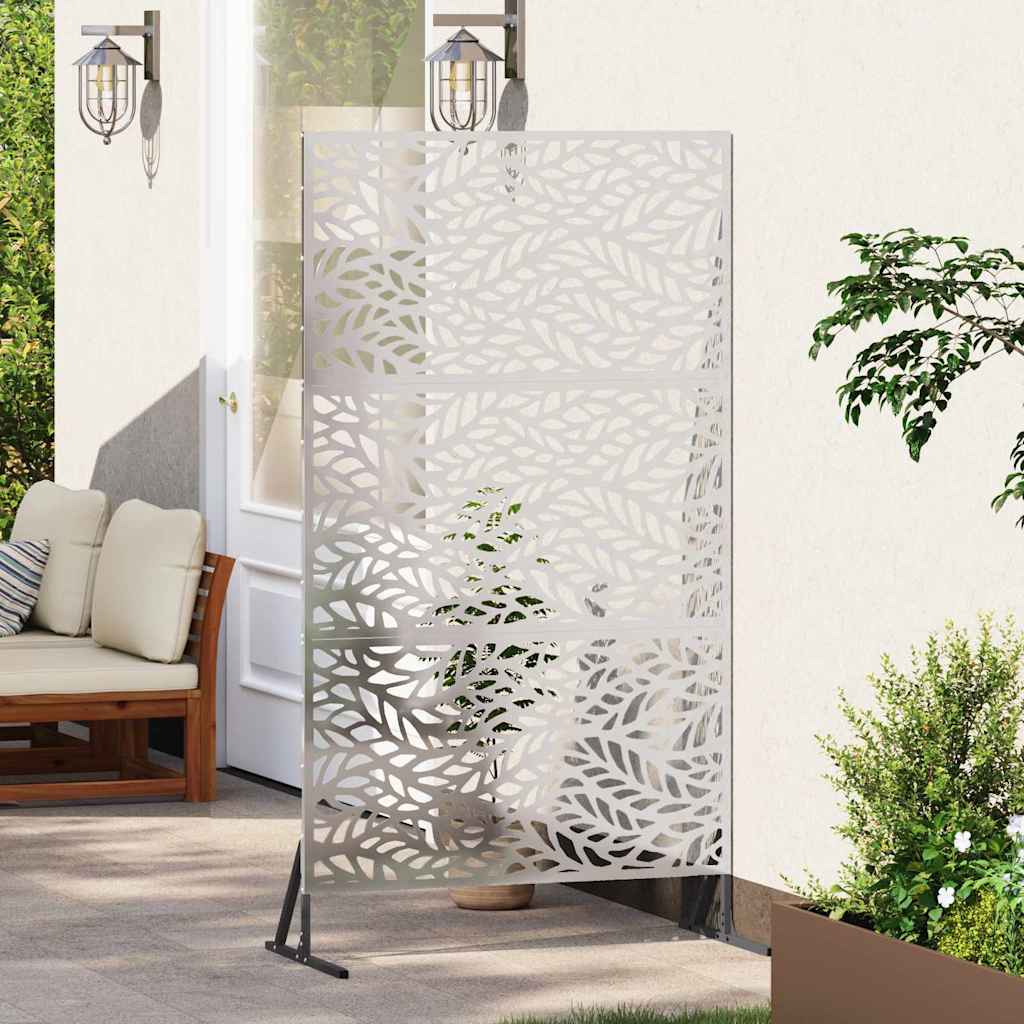 Vidaxl privacyscherm 100 x 50 x 180 cm roestvrij staal zilver
