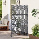 Vidaxl privacyscherm antraciet 100 x 50 x 180 cm staal