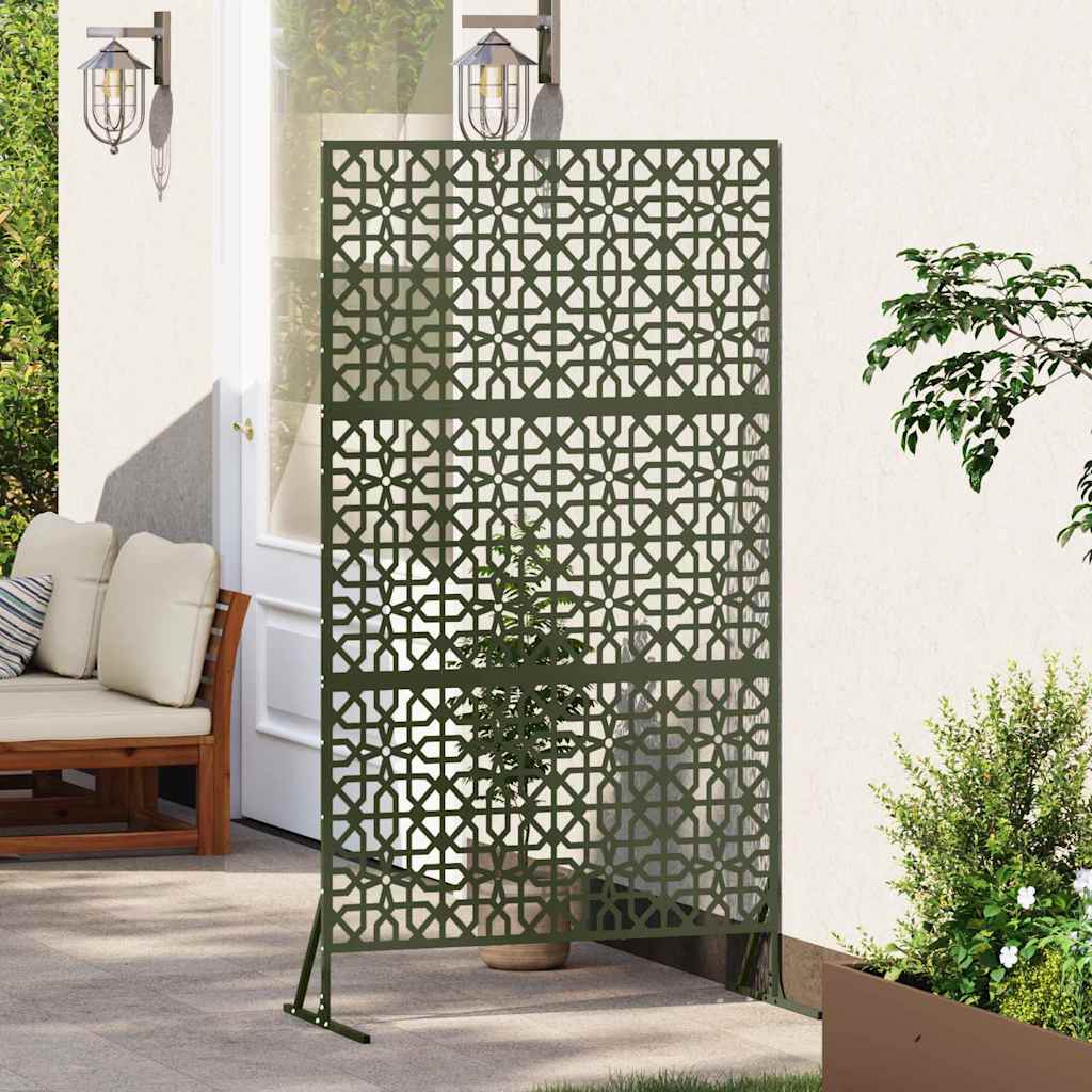 Vidaxl privacyscherm olijfgroen 100 x 50 x 180 cm staal