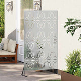 Vidaxl privacyscherm grijs 100 x 50 x 180 cm staal