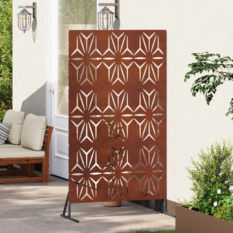 Vidaxl privacyscherm 100 x 50 x 180 cm weervast staal roestkleurig