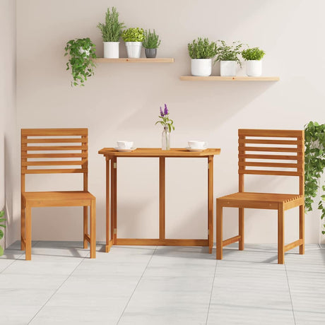 Vidaxl 2 st tuinstoel massief acaciahout bruin