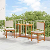 Vidaxl 2 st tuinstoel massief acaciahout bruin