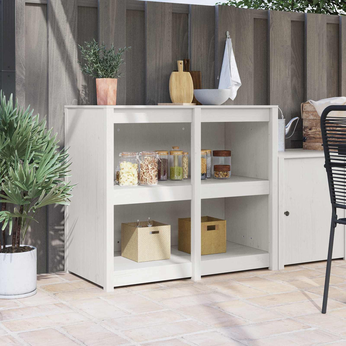 Vidaxl keukenkast meppel warmwit 106 x 55 x 92 cm