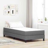Vidaxl bedmatras met matras lichtgrijs 80 x 200 cm stof