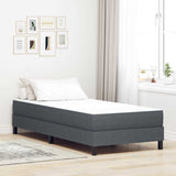 Vidaxl bedmatras met matras grijs 80 x 200 cm stof