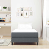 Vidaxl bedmatras met matras grijs 80 x 200 cm stof