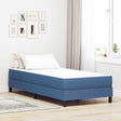 Vidaxl bedmatras met matras blauw 80 x 200 cm stof