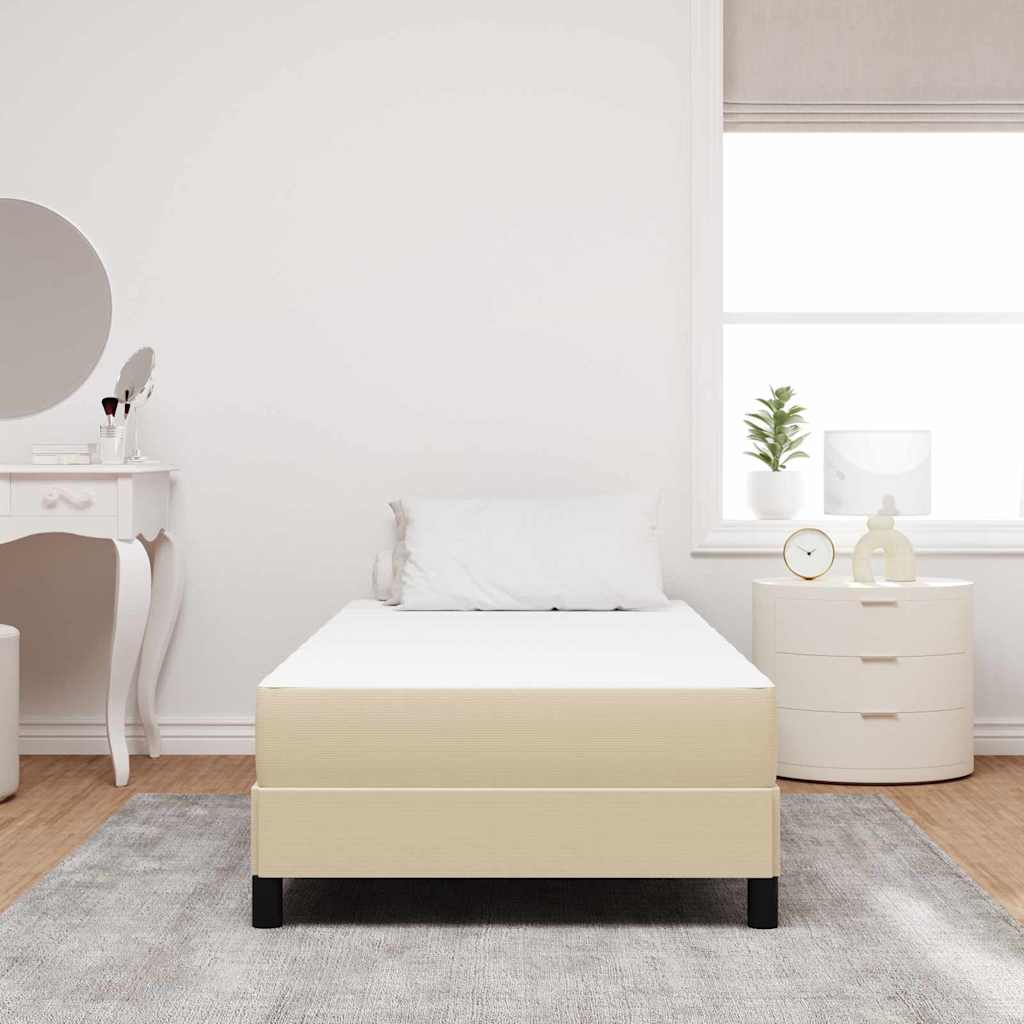 Vidaxl bedmatras met matras saliegroen 80 x 200 cm stof