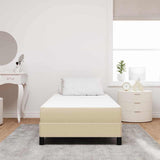Vidaxl bedmatras met matras saliegroen 80 x 200 cm stof