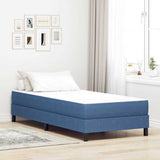 Vidaxl bedmatras met matras blauw 100 x 200 cm stof