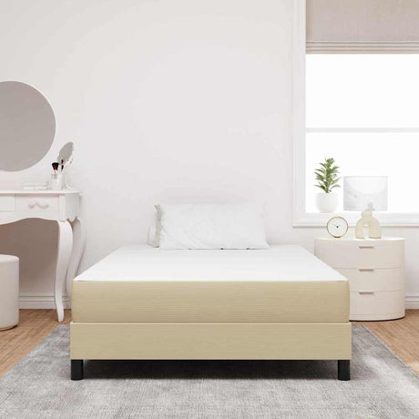 Vidaxl bedmatras met matras saliegroen 120 x 190 cm stof