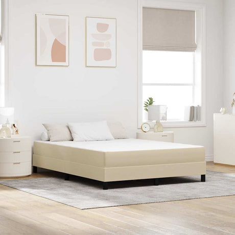 Vidaxl bedmatras met matras saliegroen 140 x 190 cm stof