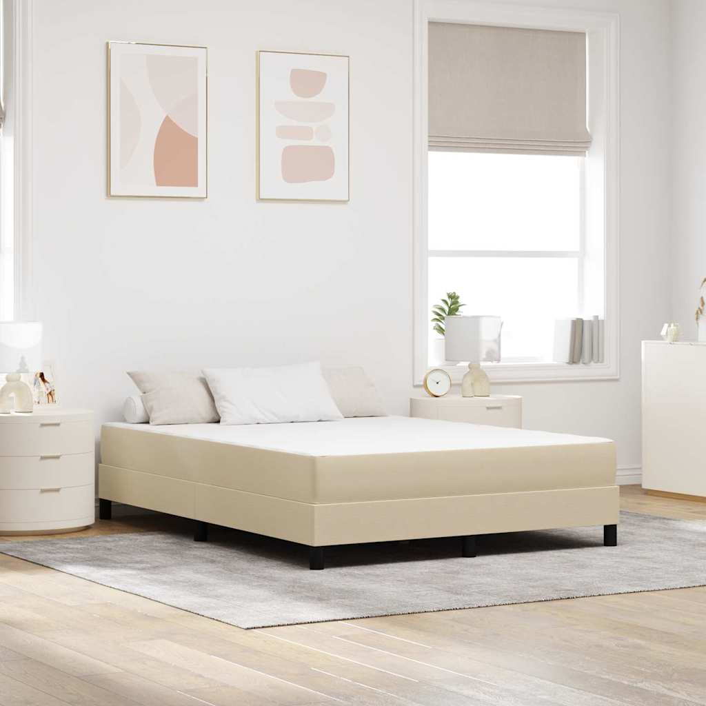Vidaxl bedmatras met matras saliegroen 160 x 200 cm stof
