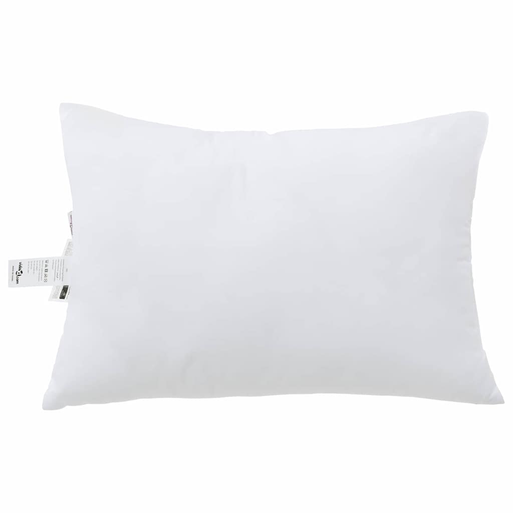 Vidaxl hoofdkussen met kussen wit 60 x 40 x 20 cm polyester