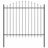 Vidaxl tuinhek grijs 170 x 190 cm gepoedercoat staal