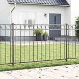 Vidaxl hecelement grijs 170 x 130 cm staal