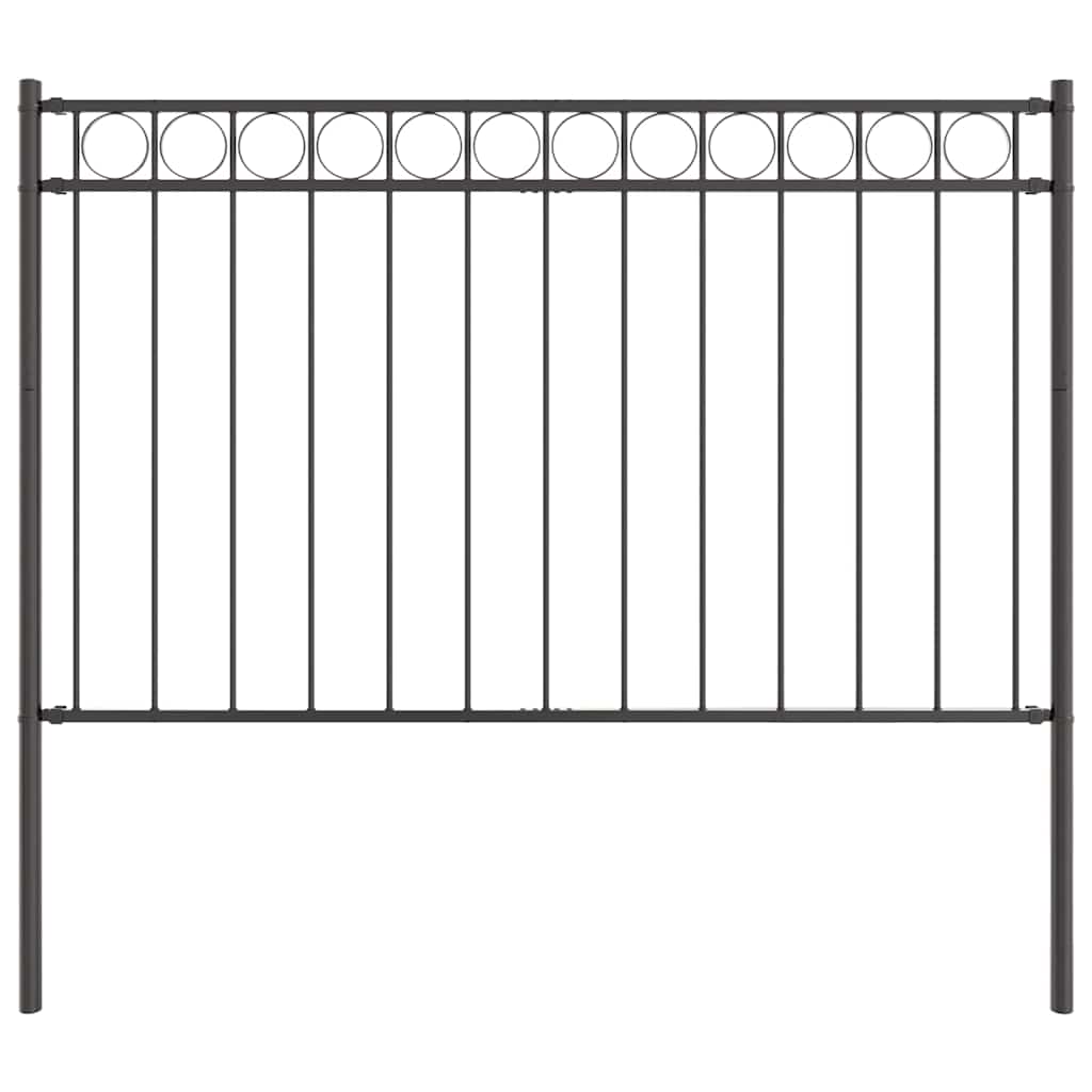 Vidaxl hecelement grijs 170 x 150 cm staal