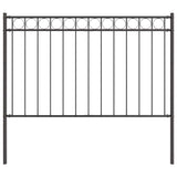Vidaxl hecelement grijs 170 x 150 cm staal