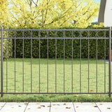 Vidaxl hecelement grijs 170 x 80 cm staal