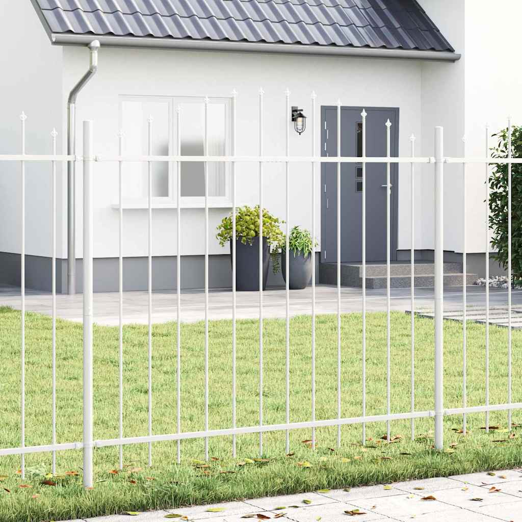Vidaxl tuinhek wit 170 x 190 cm gepoedercoat staal