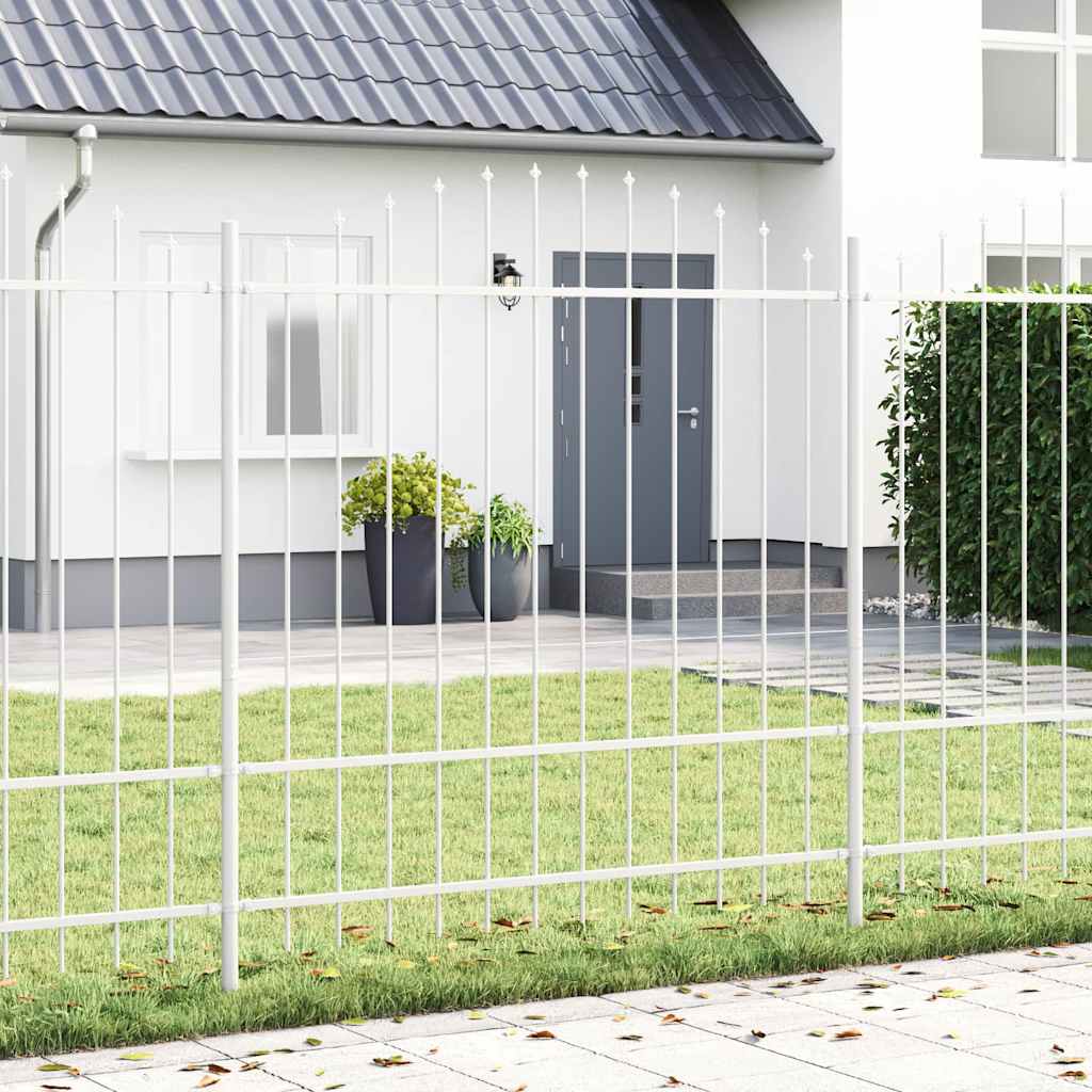 Vidaxl tuinhek wit 170 x 215 cm gepoedercoat staal