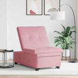 Vidaxl slaapbank roze 194 x 67 x 82 cm fluweel
