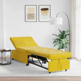 Vidaxl slaapbank geel 194 x 67 x 82 cm fluweel