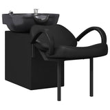 Vidaxl shampoo stoel zwart 63 x 141 x 92 cm pvc