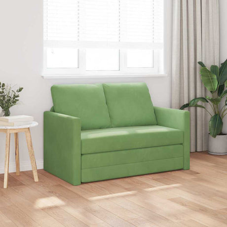 Vidaxl slaapbank lichtgroen 204 x 122 x 60 cm fluweel