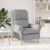 Vidaxl fauteuil lichtgrijs stof