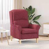 Vidaxl fauteuil wijnrood stof
