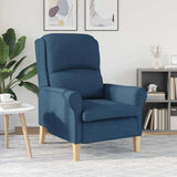 Vidaxl fauteuil blauw stof