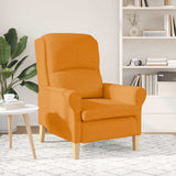 Vidaxl fauteuil donkergeel stof