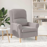 Vidaxl fauteuil lichtgrijs zachte sherpa stof