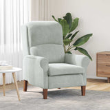 Vidaxl fauteuil lichtgrijs fluweel