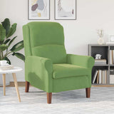 Vidaxl fauteuil lichtgroen fluweel