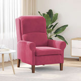 Vidaxl fauteuil wijnrood fluweel