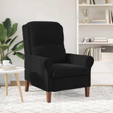 Vidaxl fauteuil zwart fluweel