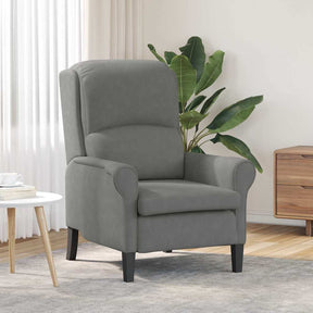 Vidaxl fauteuil donkergrijs 76 x 94 x 102 cm microvezel