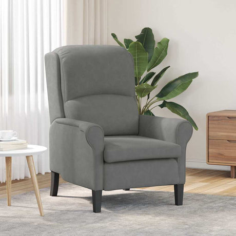 Vidaxl fauteuil donkergrijs 76 x 94 x 102 cm microvezel