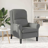 Vidaxl fauteuil donkergrijs 76 x 94 x 102 cm microvezel