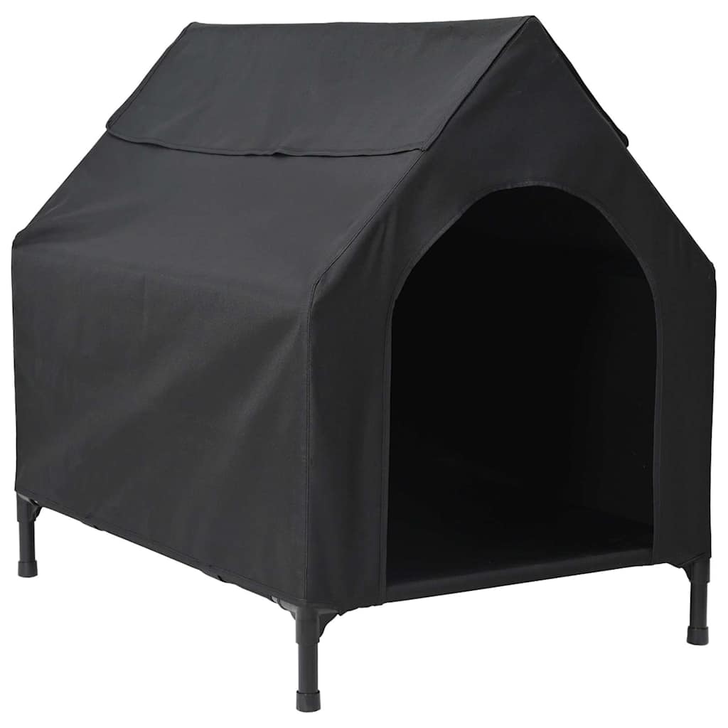 Vidaxl huis voor huisdieren zwart 110 x 75 x 90 cm staal