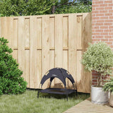 Vidaxl hondenbed zwart 62 x 48 x 61 cm staal