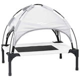 Vidaxl hondenbed zilvergrijs 76 x 62 x 70,5 cm staal