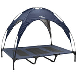 Vidaxl hondenbed marineblauw 122 x 93 x 106,5 cm staal