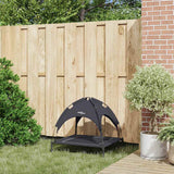 Vidaxl hondenbed zwart 71 x 64 x 71 cm staal