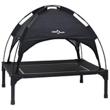 Vidaxl hondenbed zwart 71 x 64 x 71 cm staal
