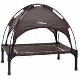 Vidaxl hondenbed bruin 71 x 64 x 71 cm staal