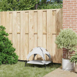 Vidaxl hondenbed zilvergrijs 63 x 49,5 x 60 cm staal